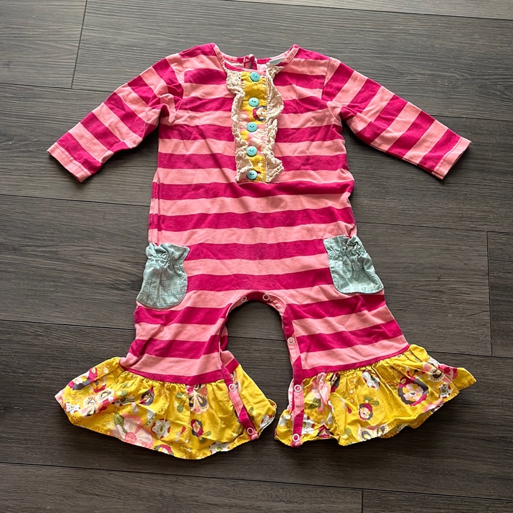 Size 24 months “Peaches and Cream” Romper